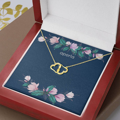 Solid 10k Gold -  Everlasting Love Necklace - Floral Collection