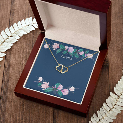 Solid 10k Gold -  Everlasting Love Necklace - Floral Collection