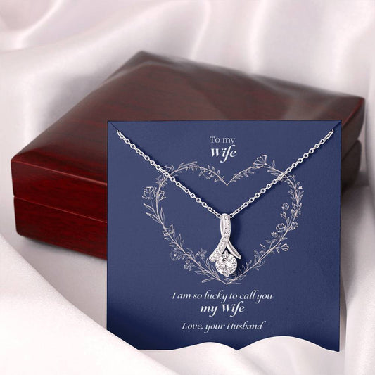 Lucky To Call You - Romantic Wife Necklace