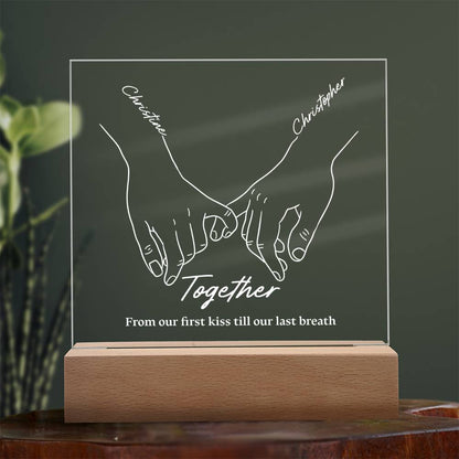 Together Forever Personalizable LED Light Up Plaque