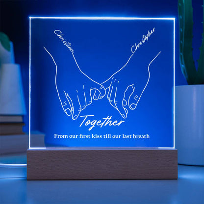 Together Forever Personalizable LED Light Up Plaque