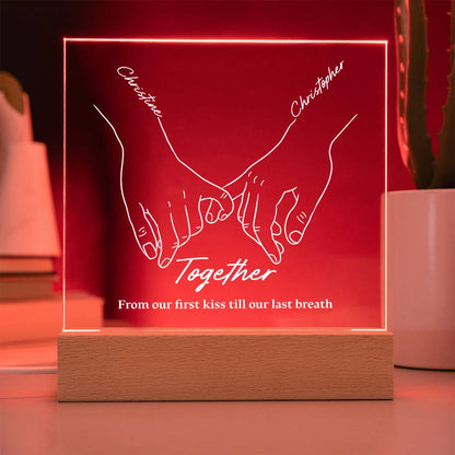 Together Forever Personalizable LED Light Up Plaque