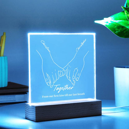 Together Forever Personalizable LED Light Up Plaque