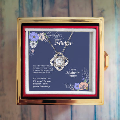 Because of You – Love Knot with Rose Gift Box