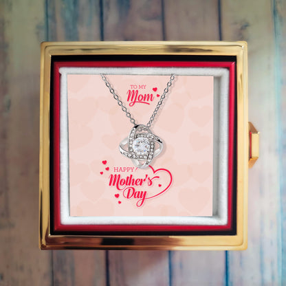 My Heart, My Mom – Love Knot with Rose Gift Box