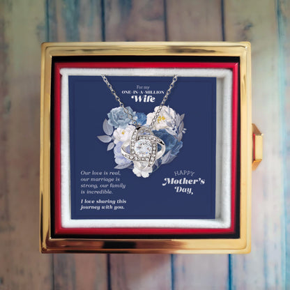 One in a Million – Love Knot for Wife with Rose Gift Box