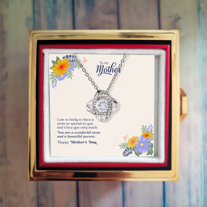 So Lucky to Have You – Love Knot with Rose Gift Box