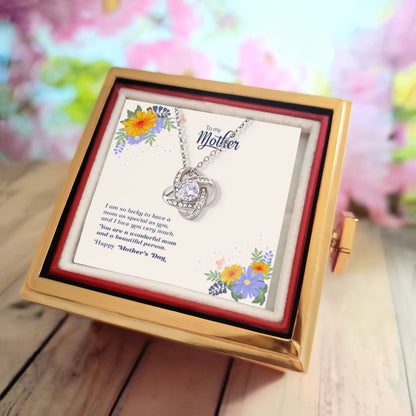 So Lucky to Have You – Love Knot with Rose Gift Box