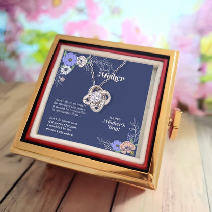 Because of You – Love Knot with Rose Gift Box