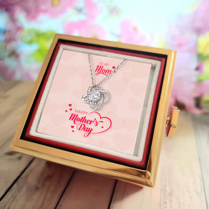 My Heart, My Mom – Love Knot with Rose Gift Box