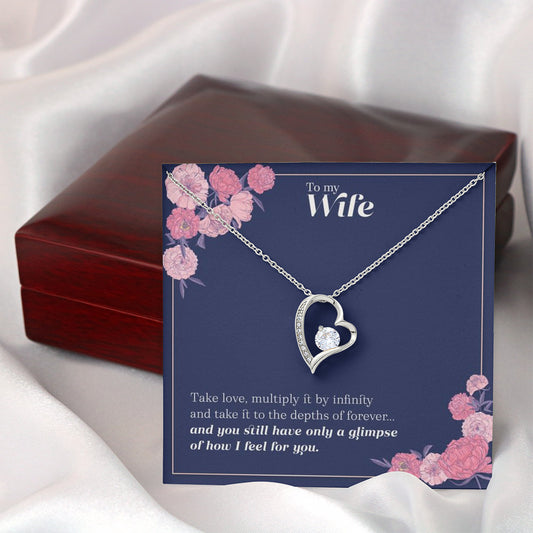 Sparkles Are A Girl's Best Friend - Wife Heart Necklace