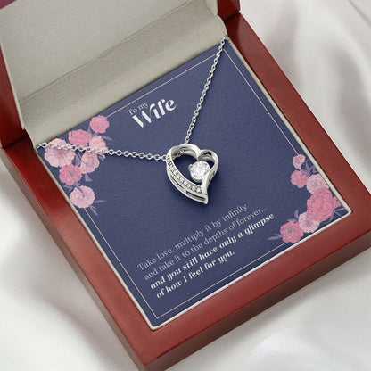 Sparkles Are A Girl's Best Friend - Wife Heart Necklace