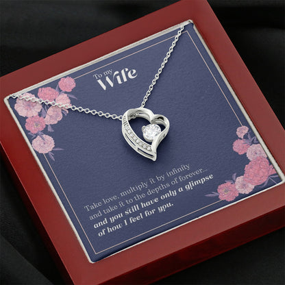 Sparkles Are A Girl's Best Friend - Wife Heart Necklace