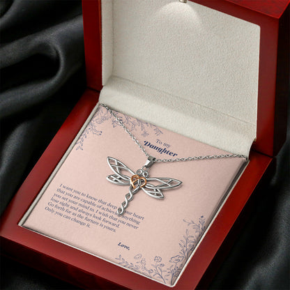 Dragonfly Charm - Daughter Necklace