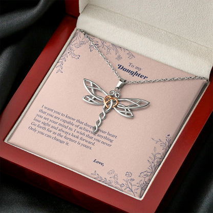 Dragonfly Charm - Daughter Necklace