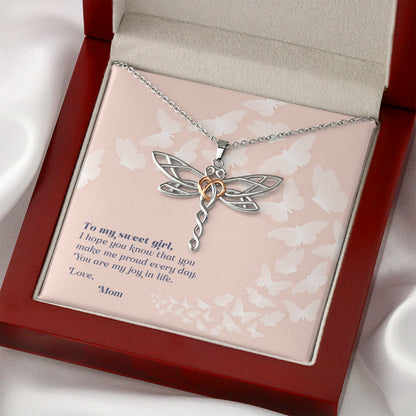 Spread Your Wings - Daughter Necklace