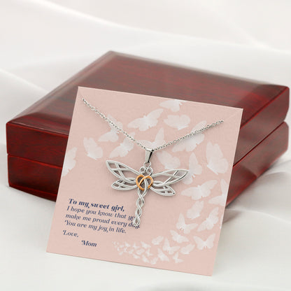 Spread Your Wings - Daughter Necklace