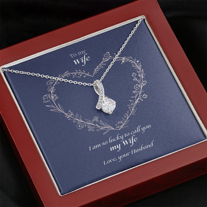 Lucky To Call You - Romantic Wife Necklace