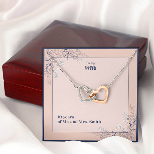 Bound To You - Double Heart Wife Necklace