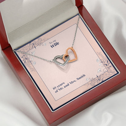 Bound To You - Double Heart Wife Necklace