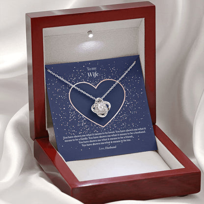 Forevermore -  Romantic Knot Anniversary Necklace